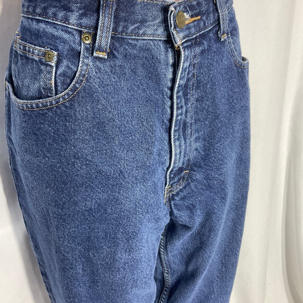 Eddie Bauer Sz 12 Petite 100% Cotton Jeans Womens Denim Dark Wash